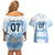Argentina Rugby Los Pumas Custom Couples Matching Off Shoulder Short Dress and Hawaiian Shirt Traditional Colors - Wonder Print Shop