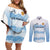 Argentina Rugby Los Pumas Custom Couples Matching Off Shoulder Short Dress and Long Sleeve Button Shirt Traditional Colors - Wonder Print Shop