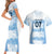 Argentina Rugby Los Pumas Custom Couples Matching Short Sleeve Bodycon Dress and Hawaiian Shirt Traditional Colors - Wonder Print Shop