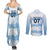 Argentina Rugby Los Pumas Custom Couples Matching Summer Maxi Dress and Long Sleeve Button Shirt Traditional Colors - Wonder Print Shop