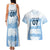 Argentina Rugby Los Pumas Custom Couples Matching Tank Maxi Dress and Hawaiian Shirt Traditional Colors - Wonder Print Shop