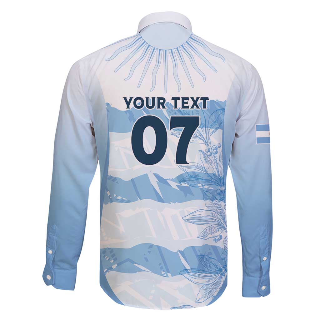 Argentina Rugby Los Pumas Custom Family Matching Long Sleeve Bodycon Dress and Hawaiian Shirt Traditional Colors - Wonder Print Shop