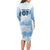 Argentina Rugby Los Pumas Custom Family Matching Long Sleeve Bodycon Dress and Hawaiian Shirt Traditional Colors - Wonder Print Shop