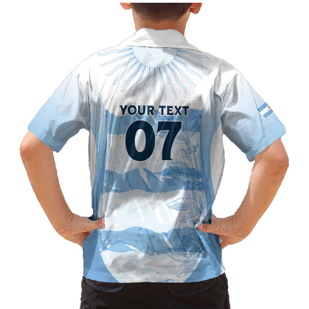Argentina Rugby Los Pumas Custom Family Matching Mermaid Dress and Hawaiian Shirt Traditional Colors - Wonder Print Shop