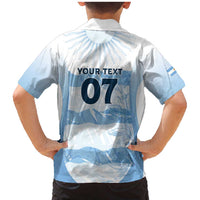 Argentina Rugby Los Pumas Custom Family Matching Mermaid Dress and Hawaiian Shirt Traditional Colors - Wonder Print Shop