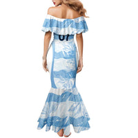 Argentina Rugby Los Pumas Custom Family Matching Mermaid Dress and Hawaiian Shirt Traditional Colors - Wonder Print Shop