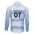 Argentina Rugby Los Pumas Custom Family Matching Off The Shoulder Long Sleeve Dress and Hawaiian Shirt Traditional Colors - Wonder Print Shop