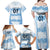 Argentina Rugby Los Pumas Custom Family Matching Off Shoulder Maxi Dress and Hawaiian Shirt Traditional Colors - Wonder Print Shop