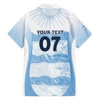 Argentina Rugby Los Pumas Custom Family Matching Off Shoulder Maxi Dress and Hawaiian Shirt Traditional Colors - Wonder Print Shop