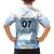 Argentina Rugby Los Pumas Custom Family Matching Off Shoulder Short Dress and Hawaiian Shirt Traditional Colors - Wonder Print Shop