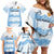Argentina Rugby Los Pumas Custom Family Matching Off Shoulder Short Dress and Hawaiian Shirt Traditional Colors - Wonder Print Shop