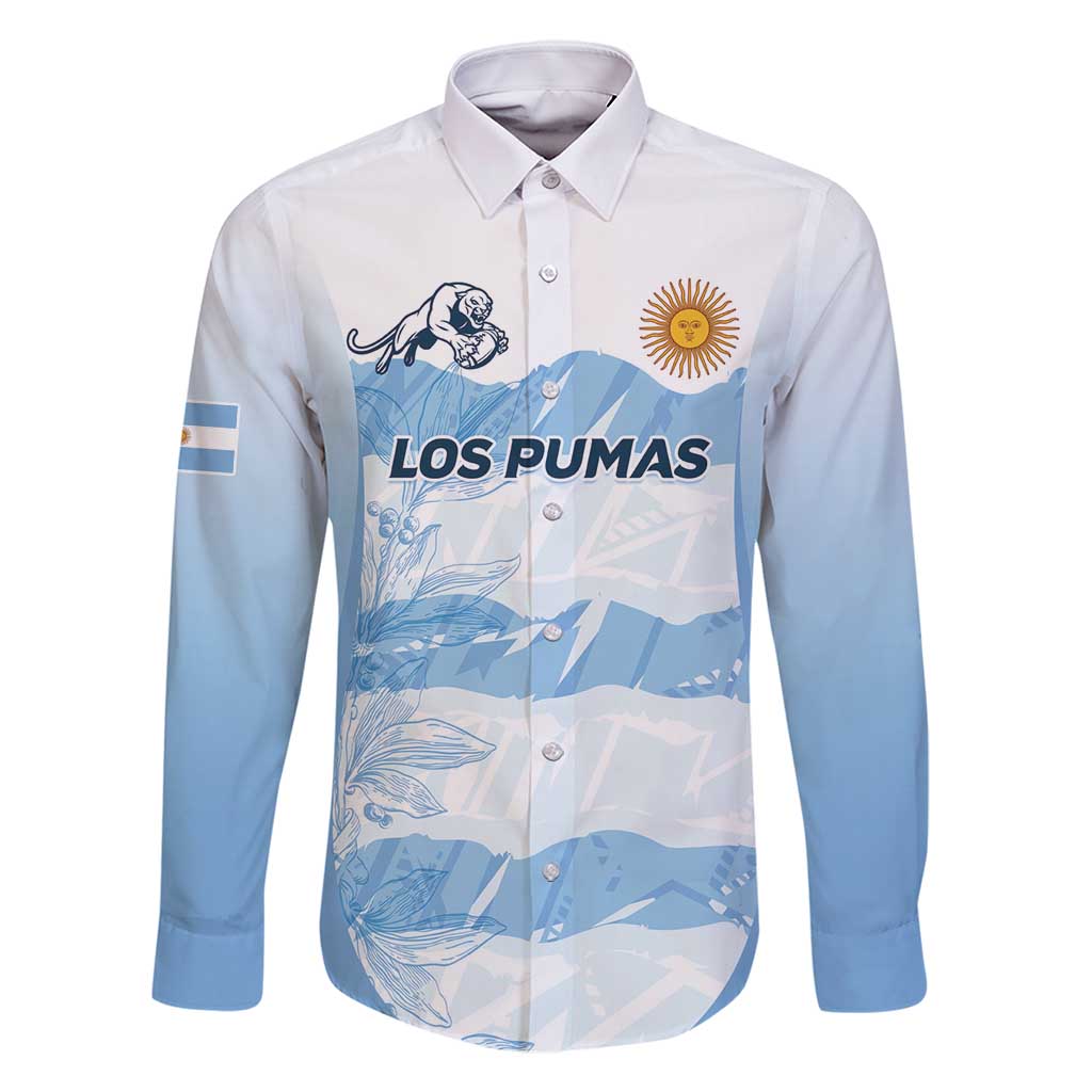 Argentina Rugby Los Pumas Custom Family Matching Off Shoulder Short Dress and Hawaiian Shirt Traditional Colors - Wonder Print Shop