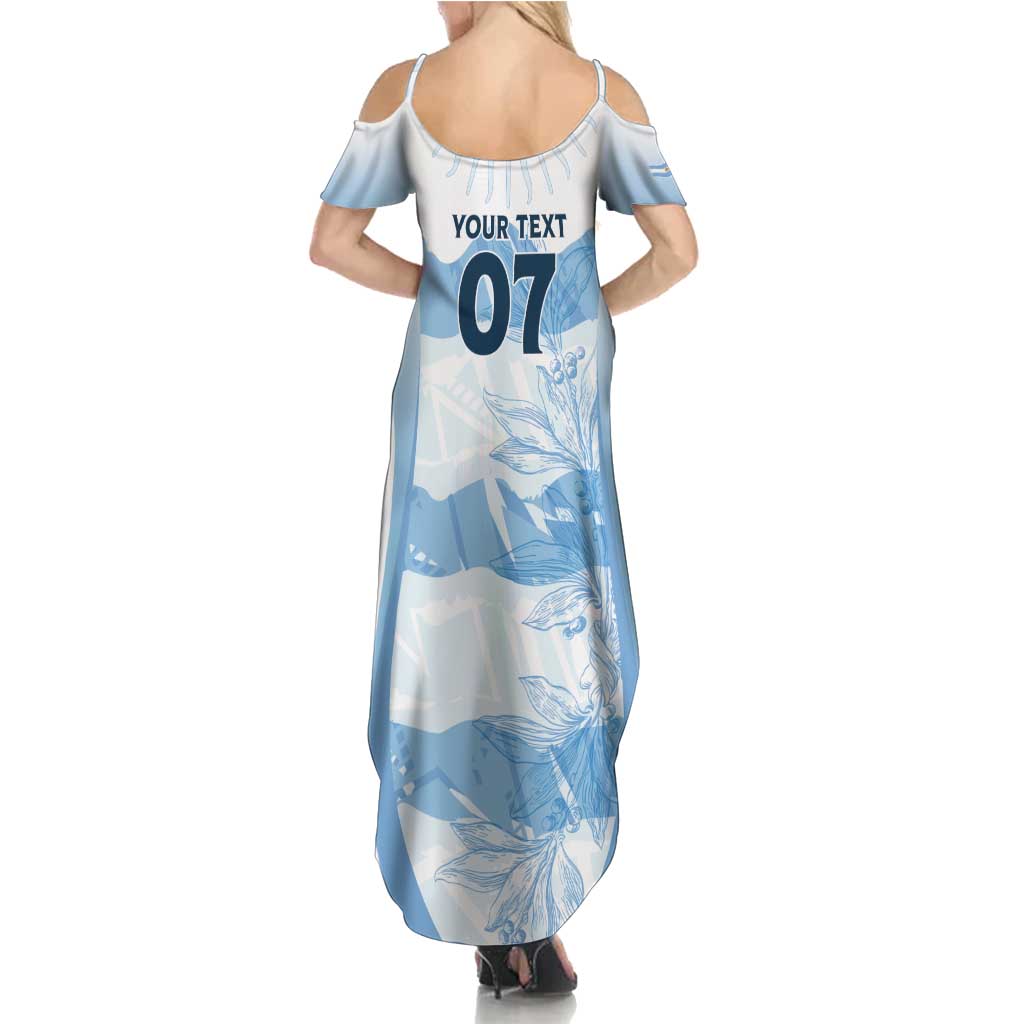 Argentina Rugby Los Pumas Custom Family Matching Summer Maxi Dress and Hawaiian Shirt Traditional Colors - Wonder Print Shop