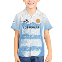 Argentina Rugby Los Pumas Custom Family Matching Summer Maxi Dress and Hawaiian Shirt Traditional Colors - Wonder Print Shop