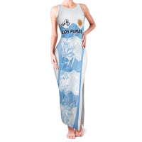 Argentina Rugby Los Pumas Custom Family Matching Tank Maxi Dress and Hawaiian Shirt Traditional Colors - Wonder Print Shop