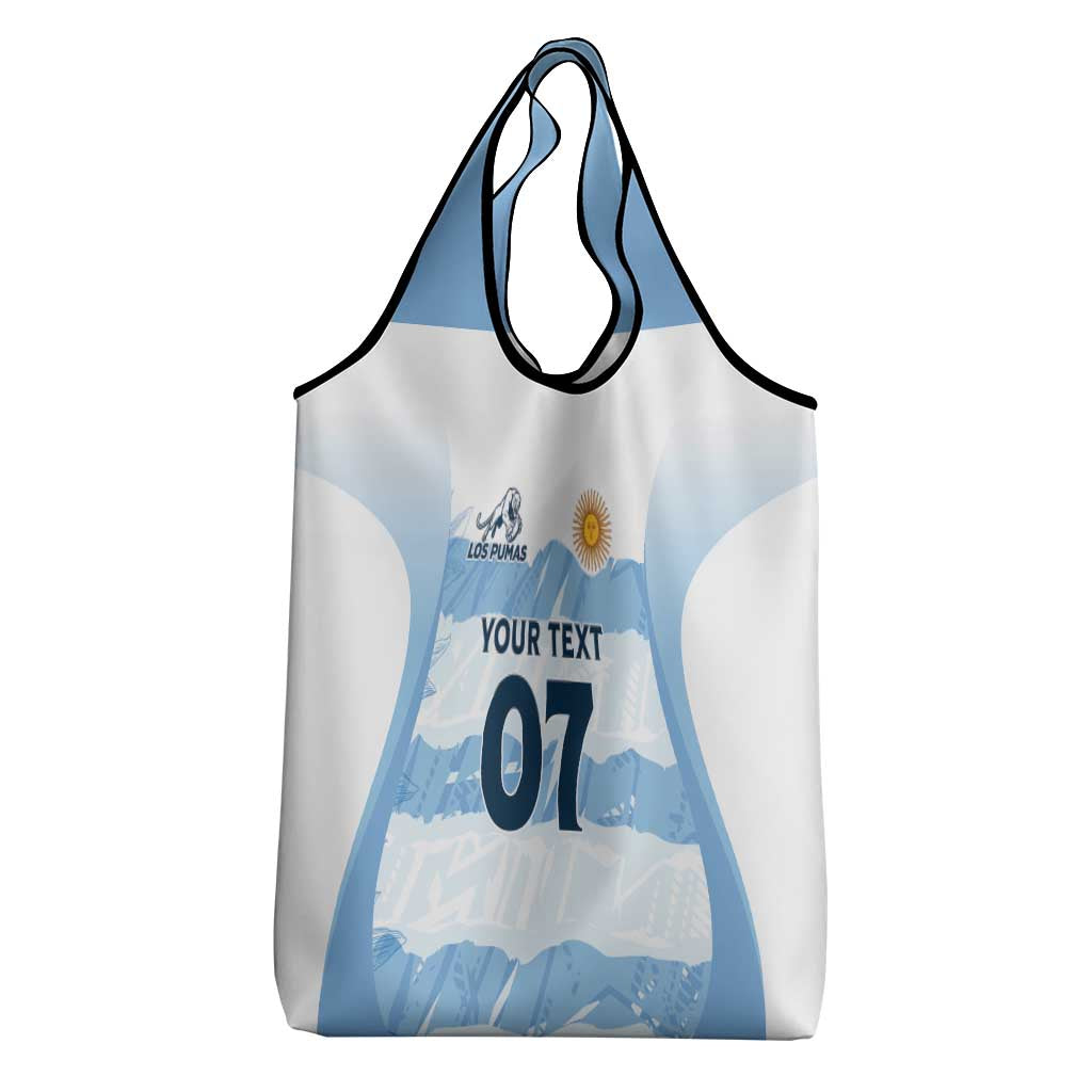 Argentina Rugby Los Pumas Custom Grocery Bag Traditional Colors - Wonder Print Shop
