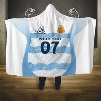 Argentina Rugby Los Pumas Custom Hooded Blanket Traditional Colors - Wonder Print Shop