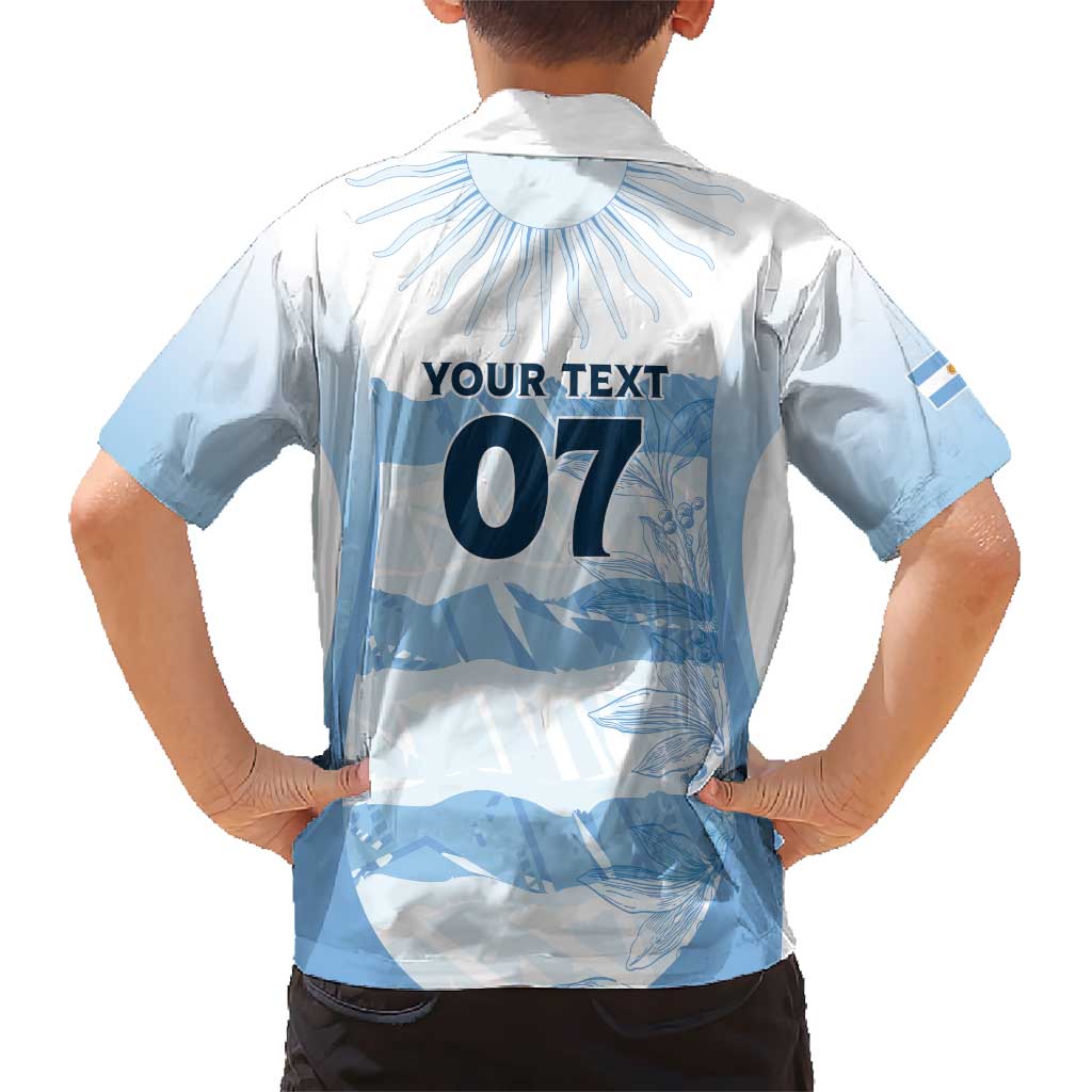 Argentina Rugby Los Pumas Custom Kid Hawaiian Shirt Traditional Colors - Wonder Print Shop