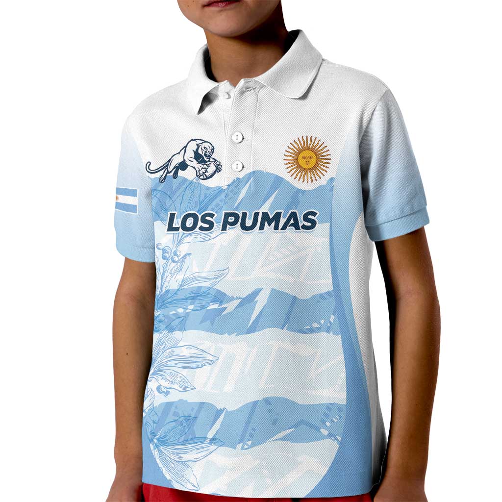 Argentina Rugby Los Pumas Custom Kid Polo Shirt Traditional Colors - Wonder Print Shop