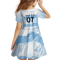 Argentina Rugby Los Pumas Custom Kid Short Sleeve Dress Traditional Colors - Wonder Print Shop