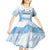 Argentina Rugby Los Pumas Custom Kid Short Sleeve Dress Traditional Colors - Wonder Print Shop