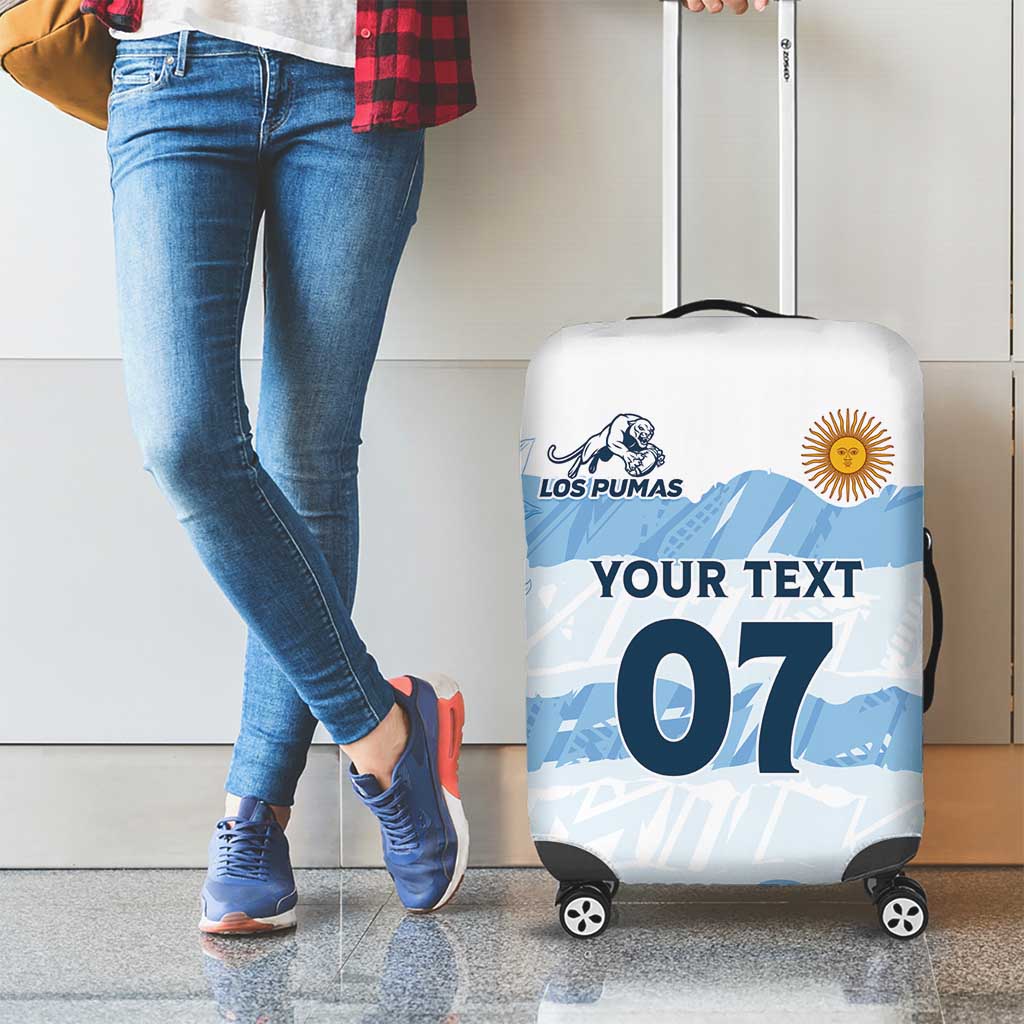 Argentina Rugby Los Pumas Custom Luggage Cover Traditional Colors - Wonder Print Shop