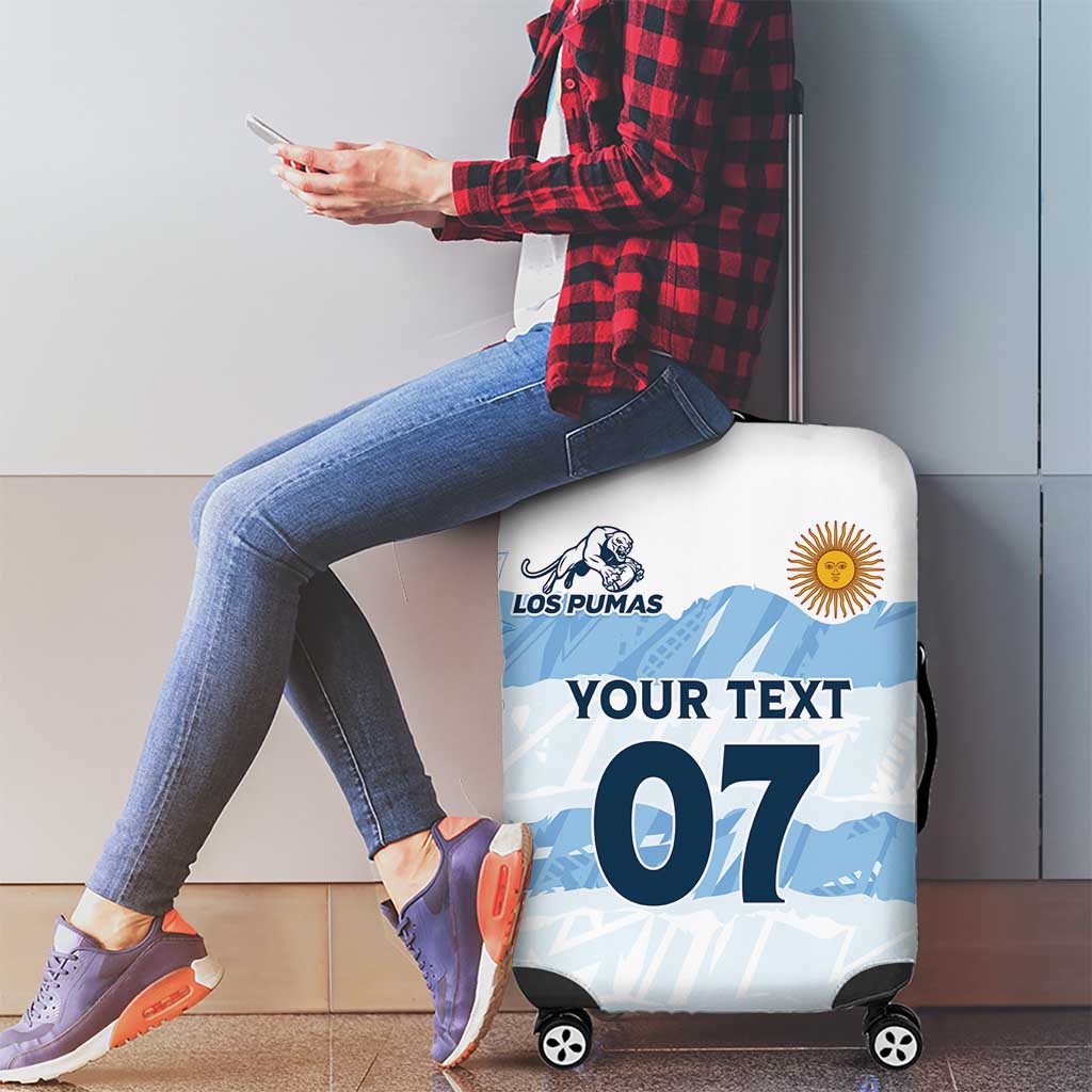 Argentina Rugby Los Pumas Custom Luggage Cover Traditional Colors - Wonder Print Shop