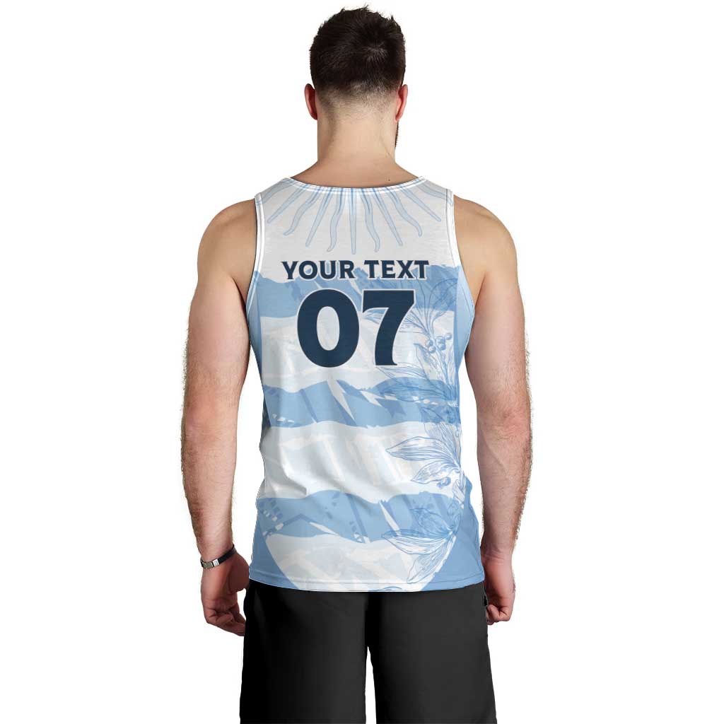 Argentina Rugby Los Pumas Custom Men Tank Top Traditional Colors - Wonder Print Shop