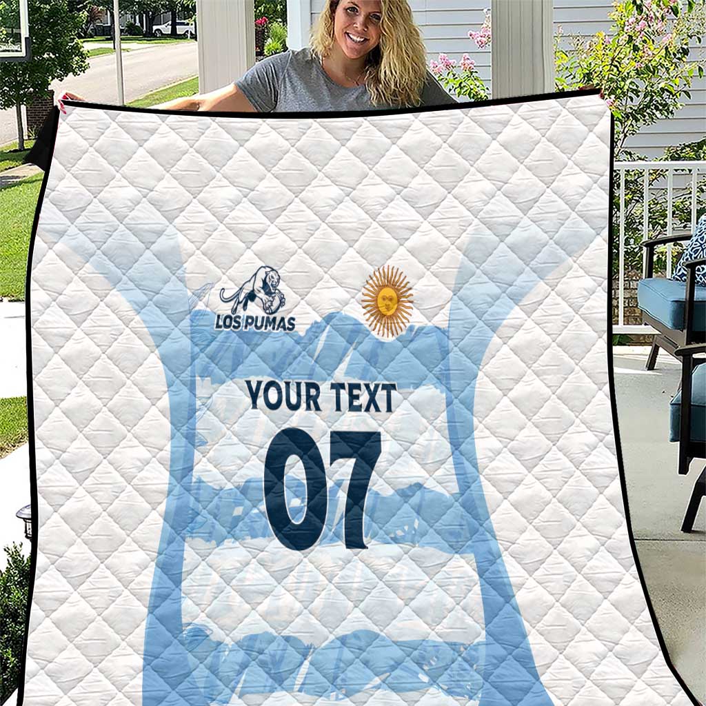 Argentina Rugby Los Pumas Custom Quilt Traditional Colors - Wonder Print Shop