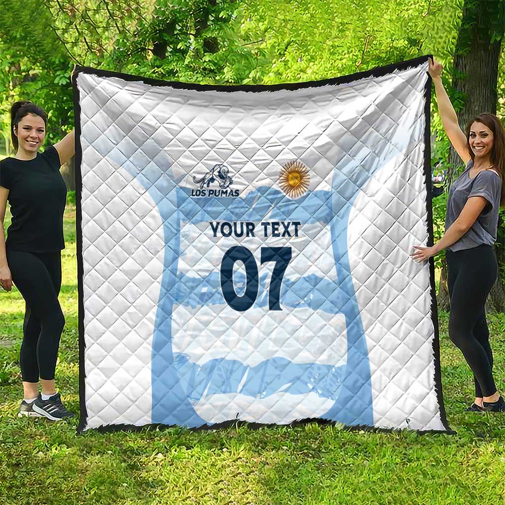 Argentina Rugby Los Pumas Custom Quilt Traditional Colors - Wonder Print Shop