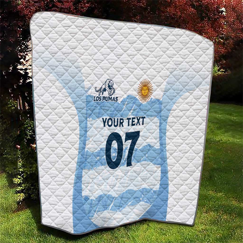 Argentina Rugby Los Pumas Custom Quilt Traditional Colors - Wonder Print Shop