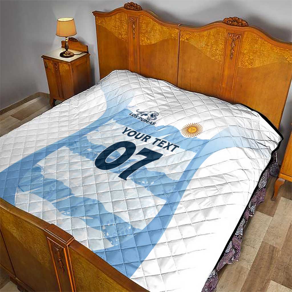Argentina Rugby Los Pumas Custom Quilt Traditional Colors - Wonder Print Shop