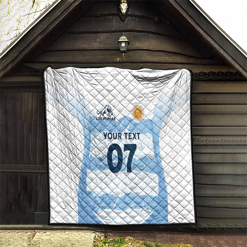 Argentina Rugby Los Pumas Custom Quilt Traditional Colors - Wonder Print Shop