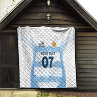 Argentina Rugby Los Pumas Custom Quilt Traditional Colors - Wonder Print Shop
