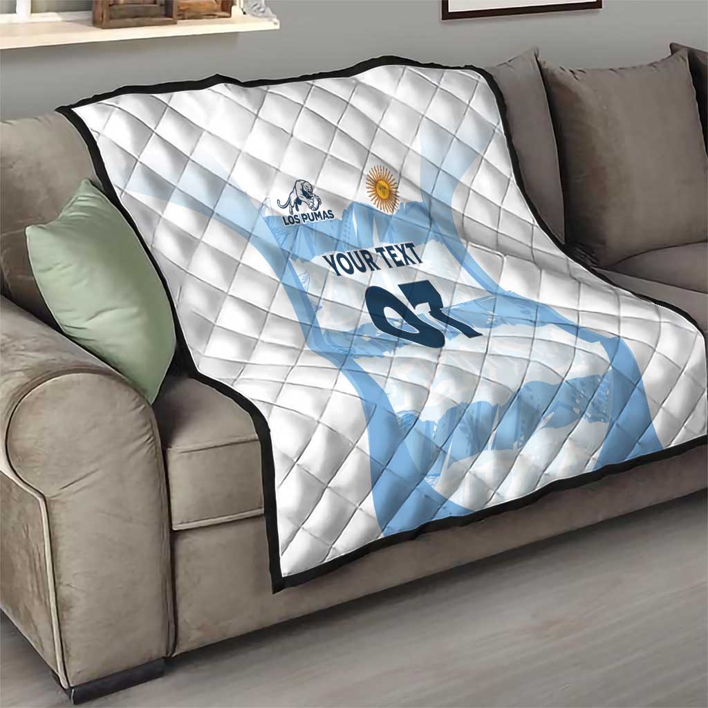 Argentina Rugby Los Pumas Custom Quilt Traditional Colors - Wonder Print Shop