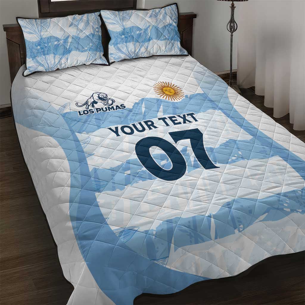 Argentina Rugby Los Pumas Custom Quilt Bed Set Traditional Colors - Wonder Print Shop