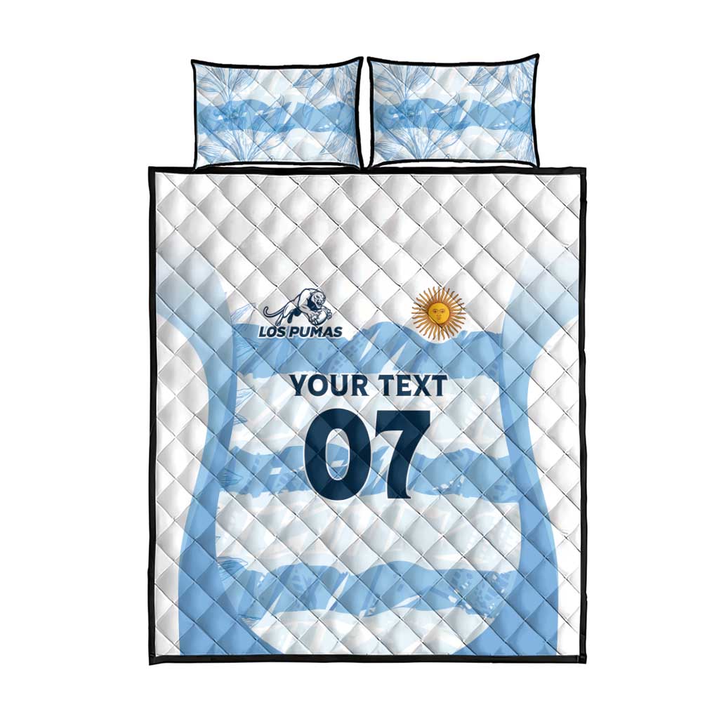 Argentina Rugby Los Pumas Custom Quilt Bed Set Traditional Colors - Wonder Print Shop