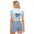 Argentina Rugby Los Pumas Custom Raglan Cropped T Shirt Traditional Colors - Wonder Print Shop