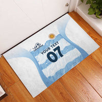Argentina Rugby Los Pumas Custom Rubber Doormat Traditional Colors - Wonder Print Shop