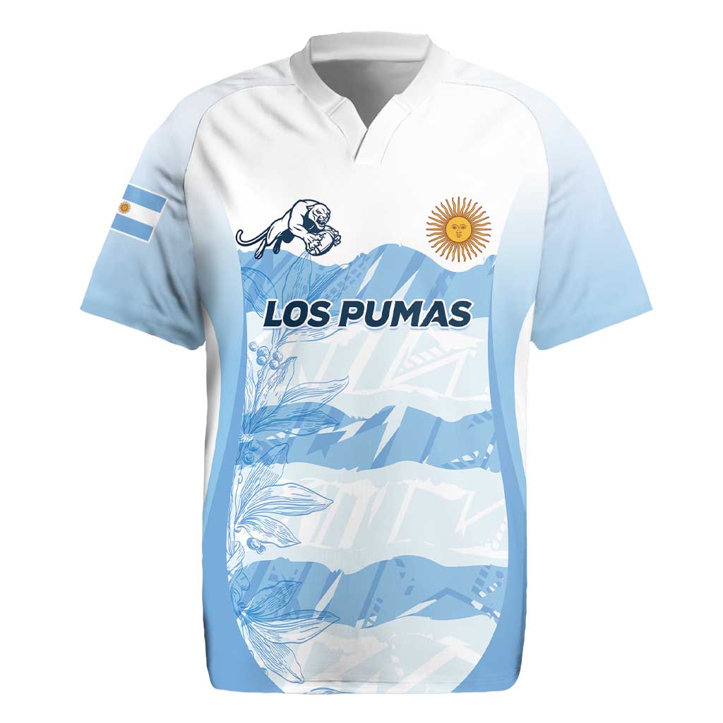 Argentina Rugby Los Pumas Custom Rugby Jersey Traditional Colors - Wonder Print Shop