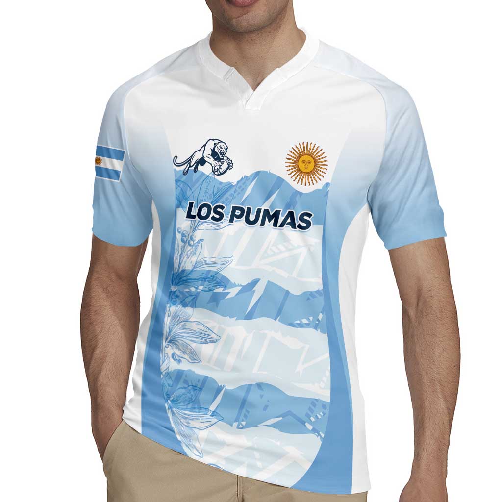 Argentina Rugby Los Pumas Custom Rugby Jersey Traditional Colors - Wonder Print Shop