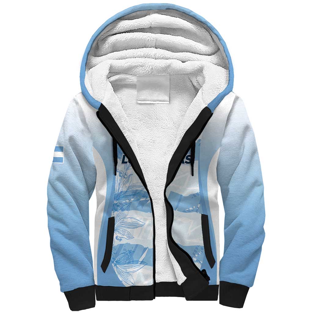 Argentina Rugby Los Pumas Custom Sherpa Hoodie Traditional Colors - Wonder Print Shop