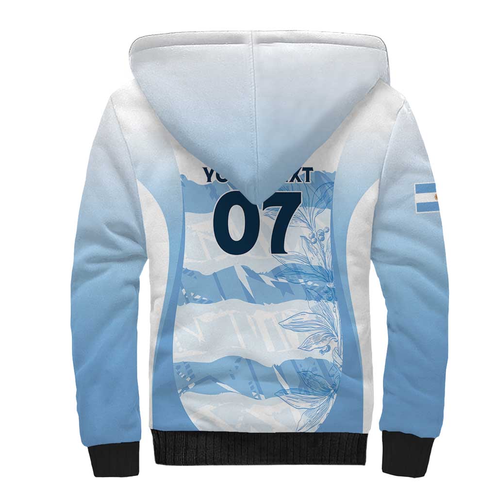 Argentina Rugby Los Pumas Custom Sherpa Hoodie Traditional Colors - Wonder Print Shop