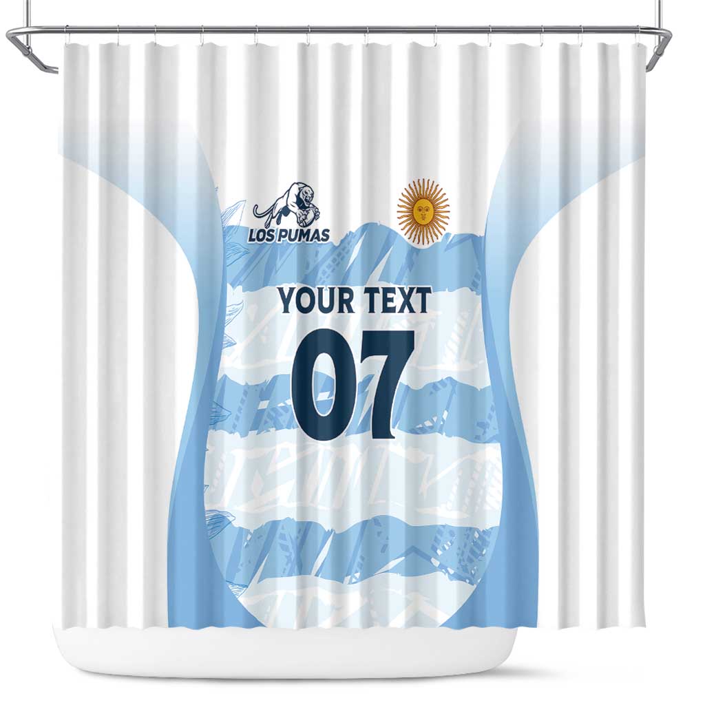 Argentina Rugby Los Pumas Custom Shower Curtain Traditional Colors - Wonder Print Shop