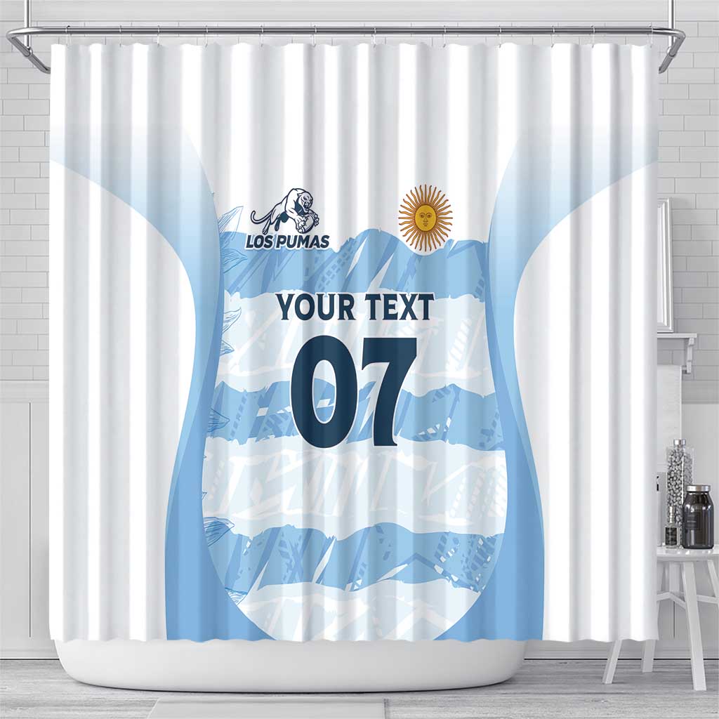 Argentina Rugby Los Pumas Custom Shower Curtain Traditional Colors - Wonder Print Shop