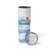 Argentina Rugby Los Pumas Custom Skinny Tumbler Traditional Colors - Wonder Print Shop