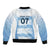Argentina Rugby Los Pumas Custom Sleeve Zip Bomber Jacket Traditional Colors - Wonder Print Shop