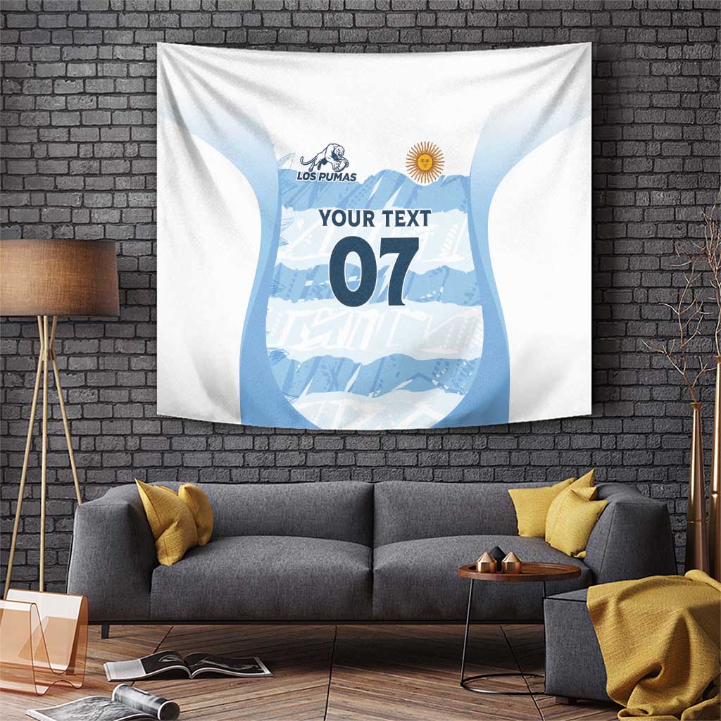 Argentina Rugby Los Pumas Custom Tapestry Traditional Colors - Wonder Print Shop