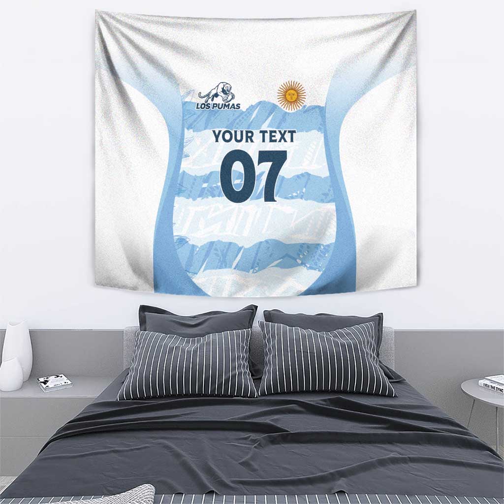 Argentina Rugby Los Pumas Custom Tapestry Traditional Colors - Wonder Print Shop