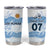 Argentina Rugby Los Pumas Custom Tumbler Cup Traditional Colors - Wonder Print Shop